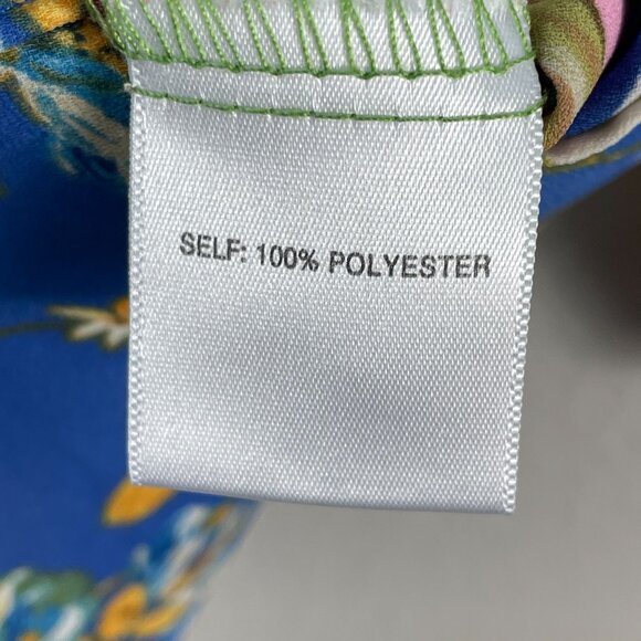 Rose + Olive Womens Plus 1X Tropical Leopard Animal Print Button Up Shirt Blouse - Picture 5 of 12